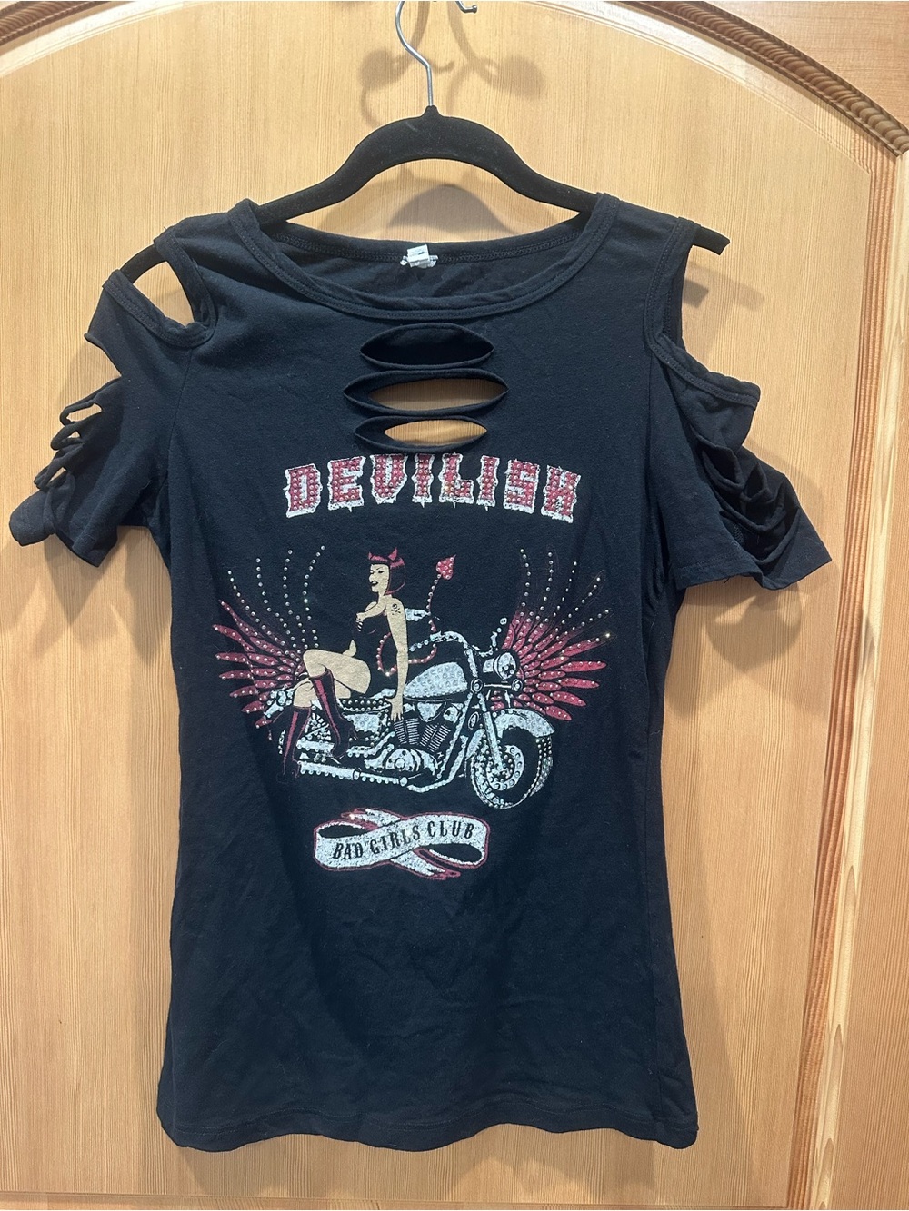 Devilish Bad Girls Club Black Top Medium
